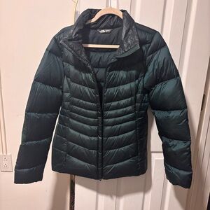 The North Face Blue/Green Puffer Jacket - Women’s Aconcagua II Jacket